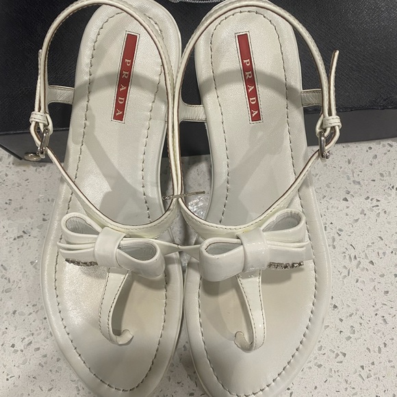 Prada Patent Leather Sandals - Picture 1 of 8